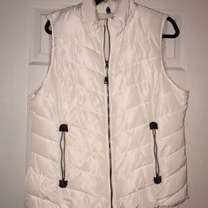 GreenTea Fleece-lined puffer vest